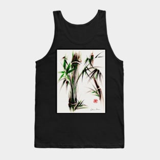 MOTU - Sumie mixed media bamboo painting Tank Top